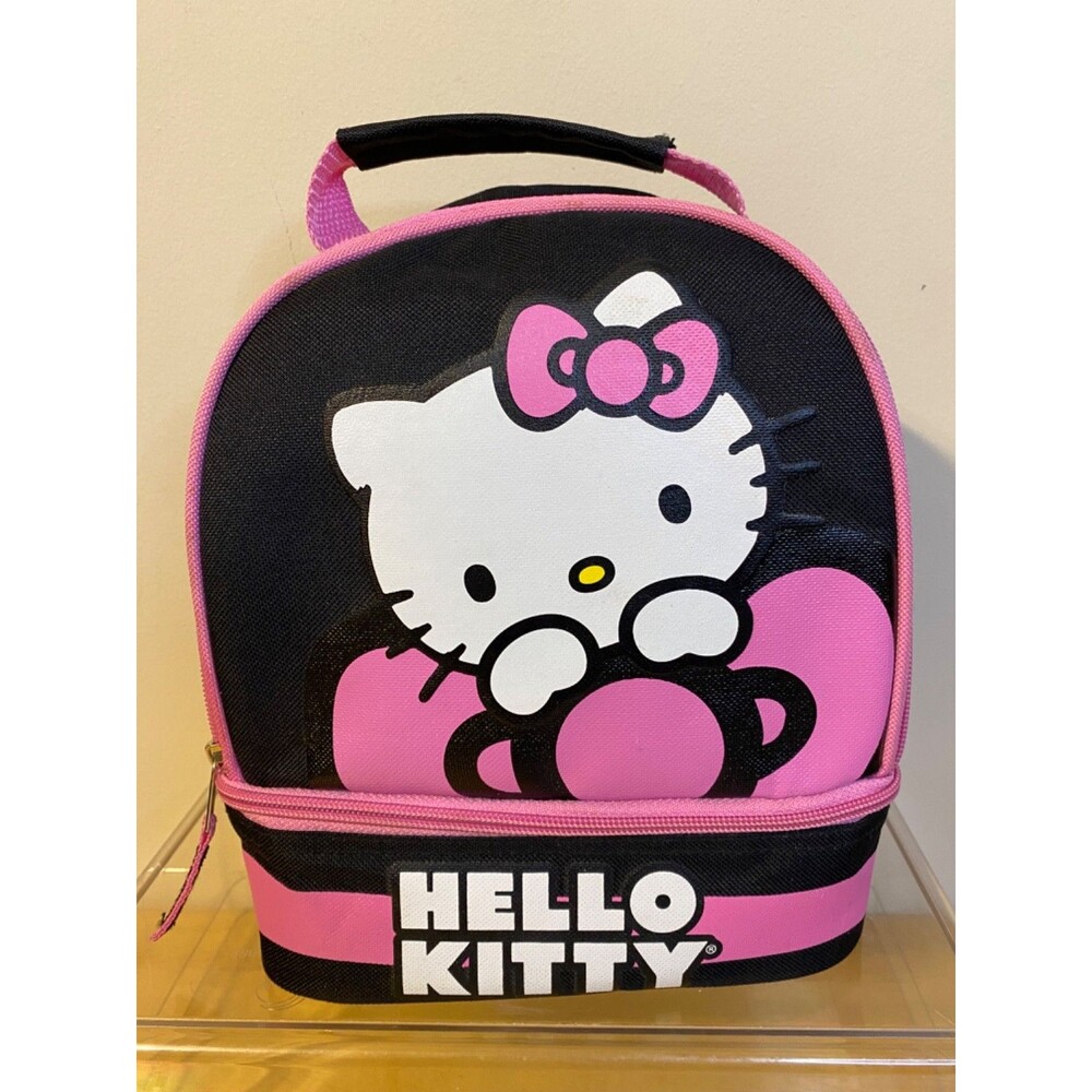 Sanrio Hello Kitty Insulated Dual Compartment Lunch Bag Kids